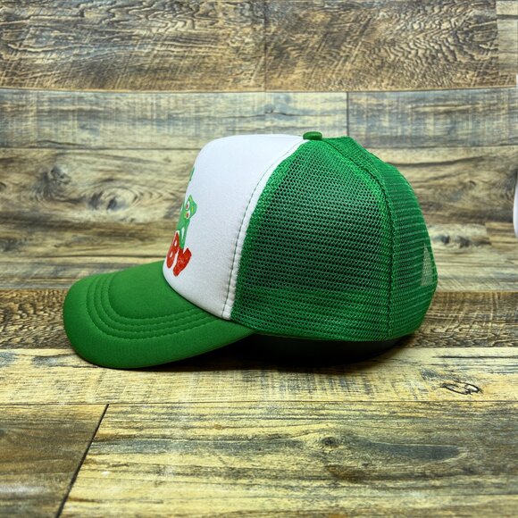 Gumby Mens Trucker Hat Green Snapback 1950s Clay Cartoon Throwback Baseball Cap - Picture 4 of 8